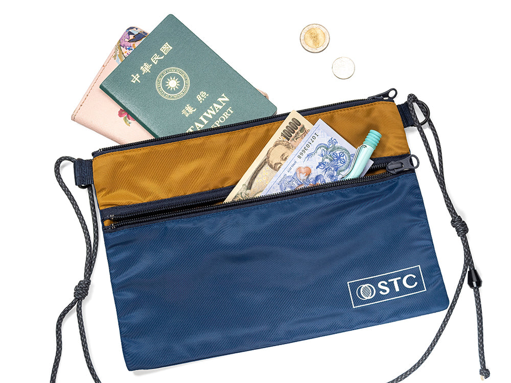 STC雙層超薄隱形貼身護照旅行包